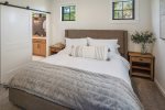 En-suite Primary bedroom, King bed, and luxury linens